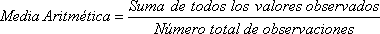 Forma de Calcular la Media de los datos