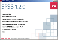 Ventana de Instalacion de SPSS - Programa Estadistico SPSS