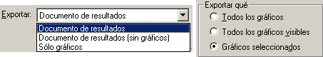 Configuracion de la exportacion de resultados de SPSS