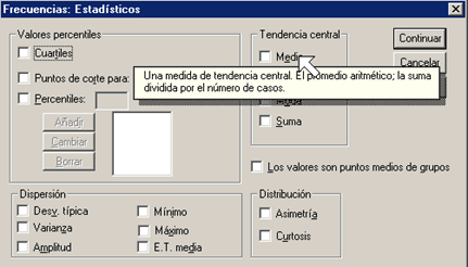 Ayuda Cuadro Contextual de SPSS en Español - Disponible solo en las Ventanas de SPSS