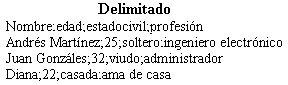 Archivo de Texto Delimitado
