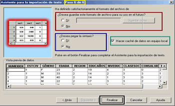 Paso 6: Guardar los resultados de la importacion - Importar Archivos planos o de Texto Delimitados a SPSS